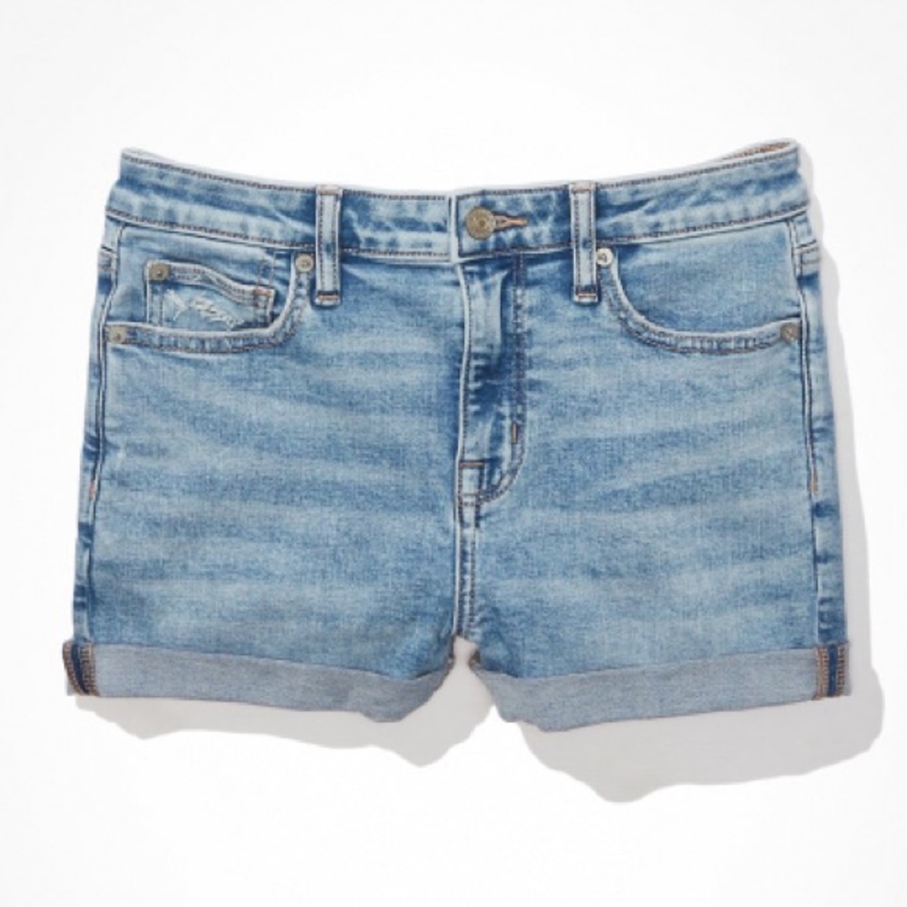 AE Stretch High-Waisted Denim Short Short